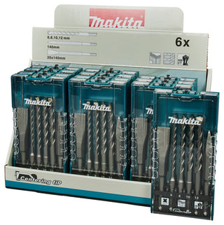 Makita B2S: BETONBOOR-/BEITELSET 6-DELIG SDS+