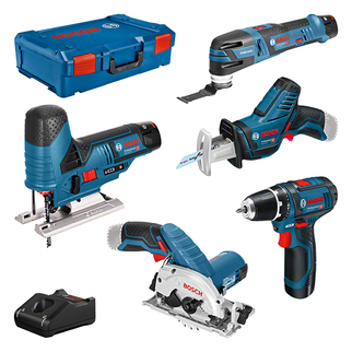 Bosch Combiset 12V 5-Toolkit GSR + GST + GOP + GKS + GSA - 0615A0017C