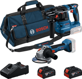 Combiset 18V 2-Toolkit GBH Boorhamer + GWS Haakse Slijper - 0615V0003C