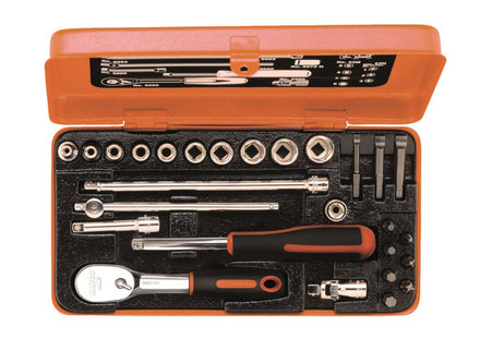 Bahco Doppenset 1/4" 27D – 6722M