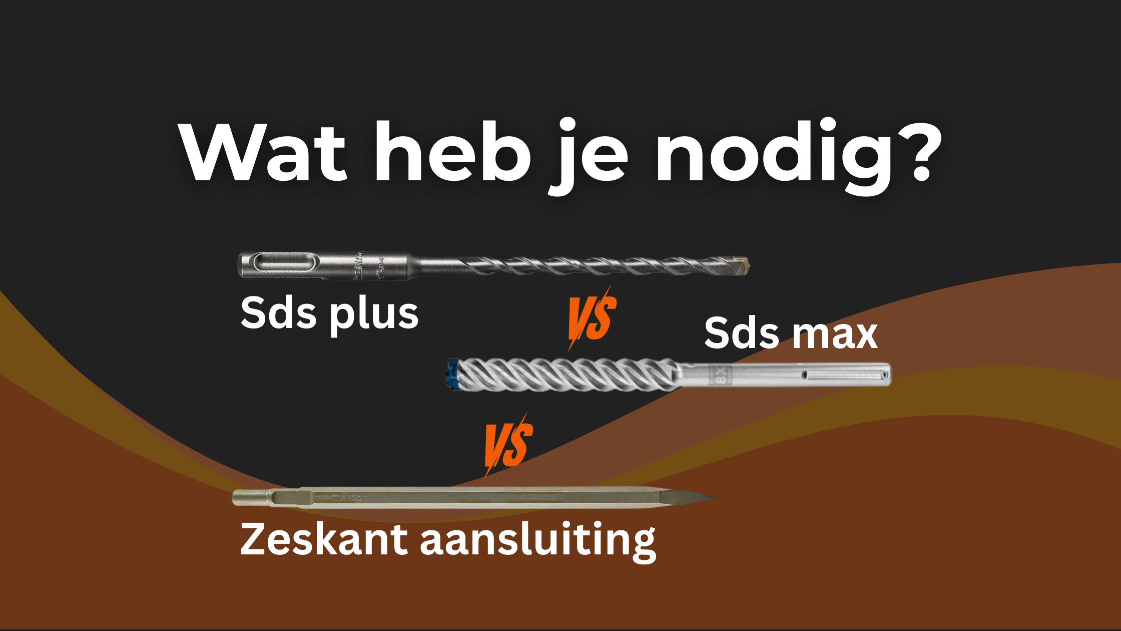 Boor en beitel aansluiting voor boor en breekhamers