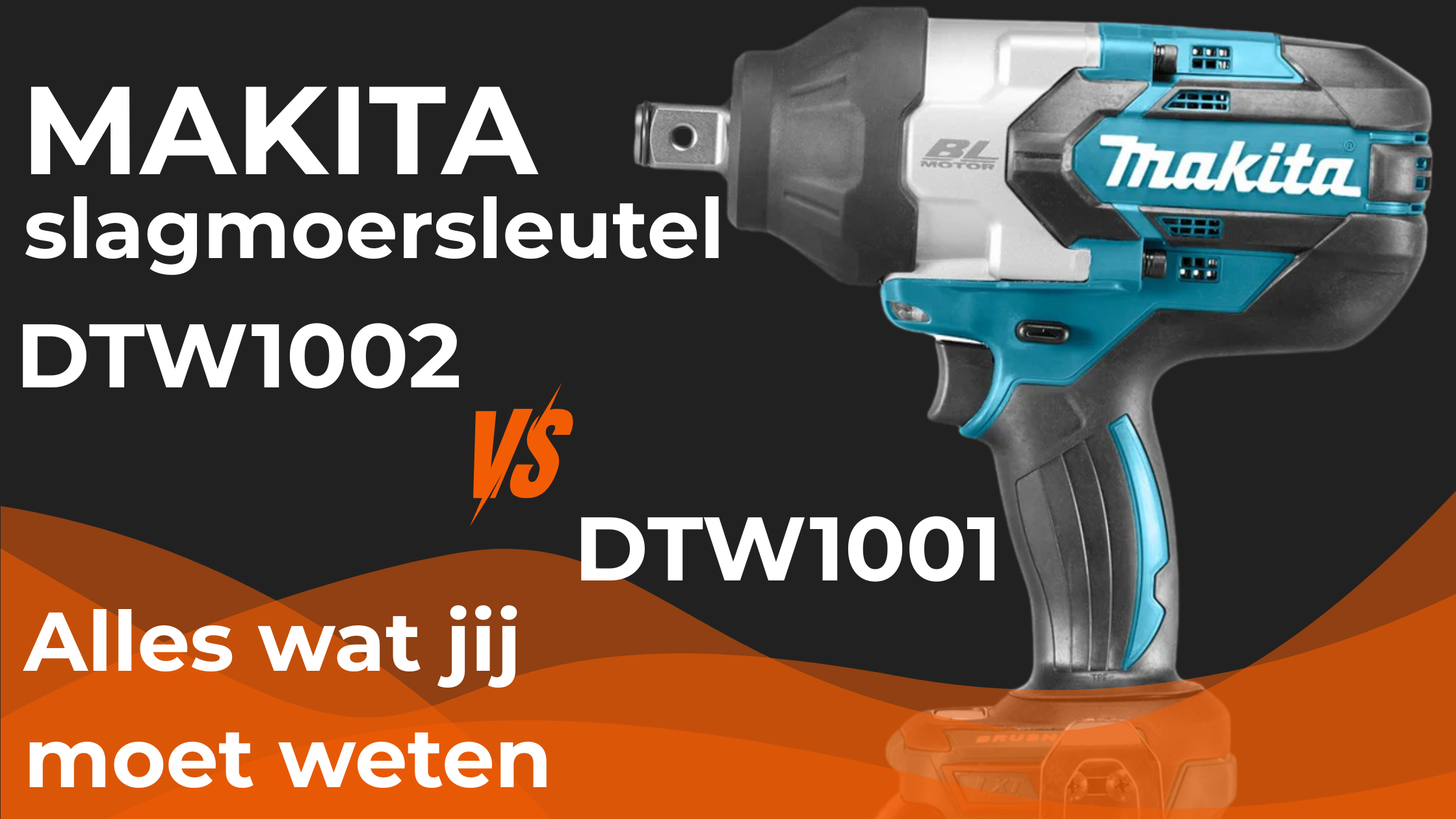 Makita slagmoersleutel DTW1001 en DTW1002: digitaal instelbaar