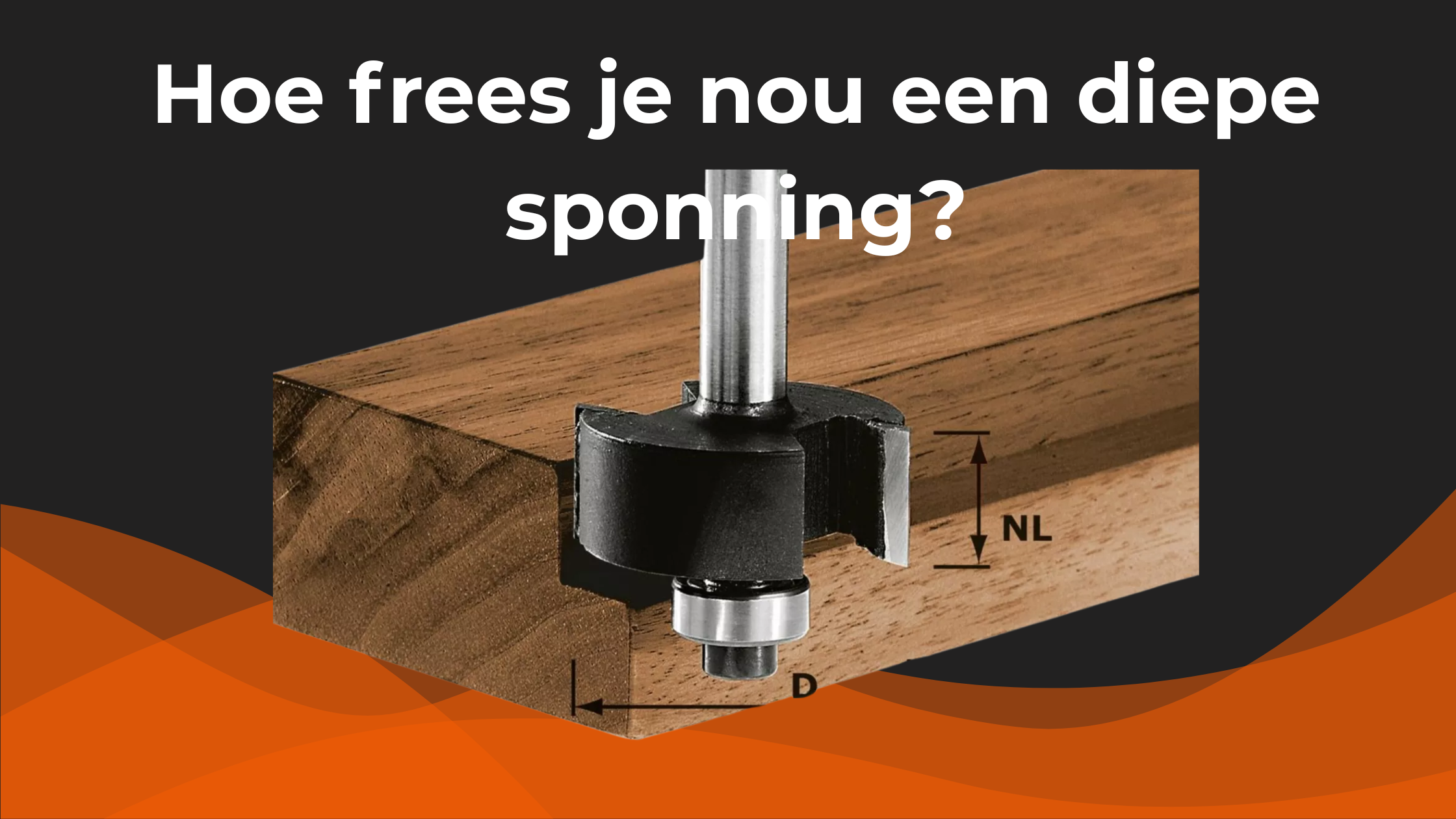 Hoe frees je nou een diepe sponning?
