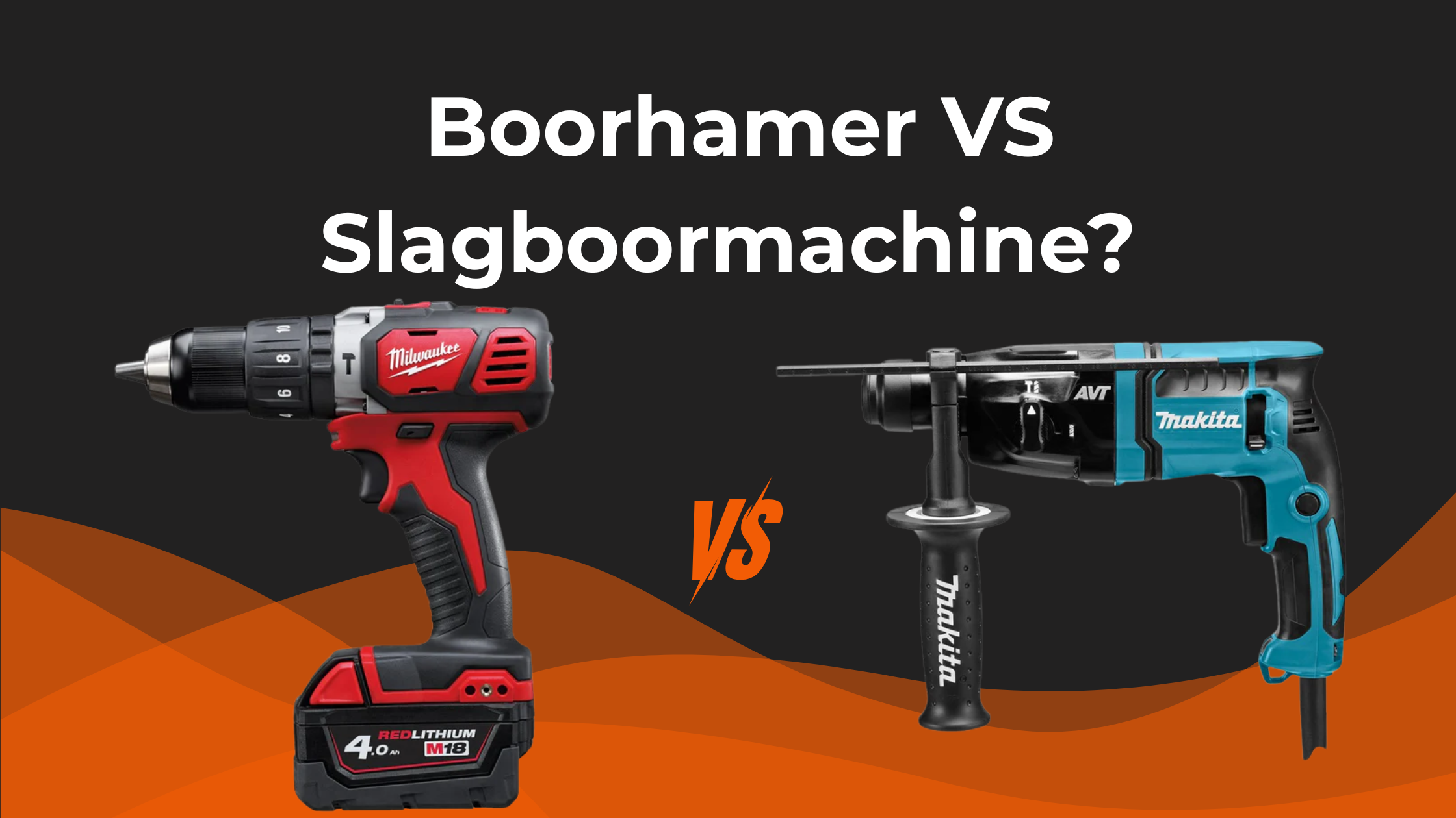 Wanneer gebruik je een boorhamer en wanneer een slagboormachine?