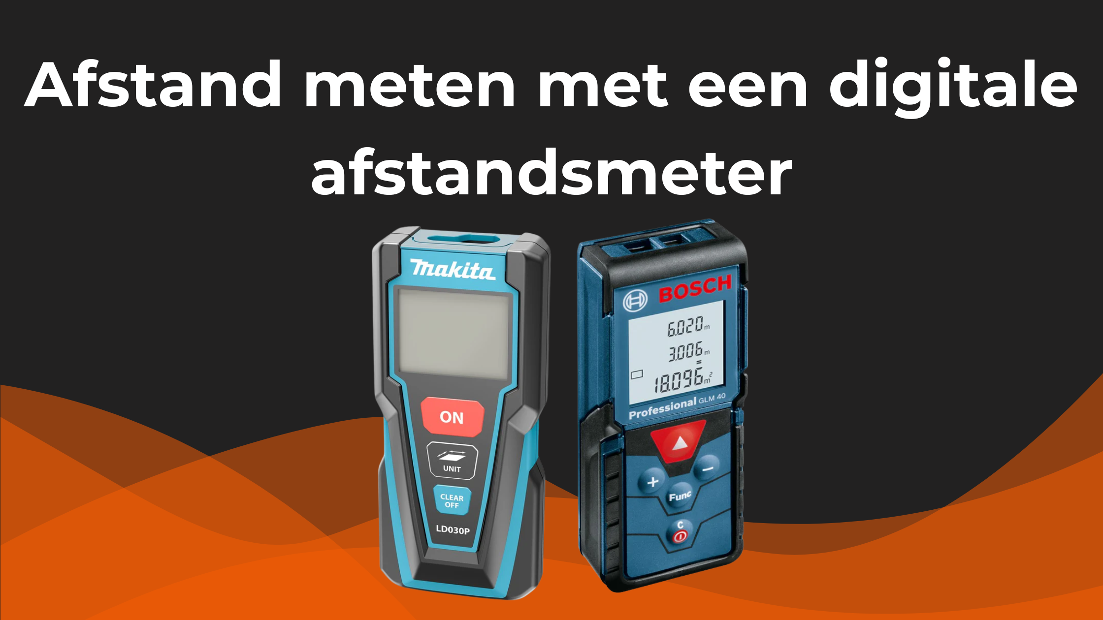 Afstand meten met een digitale afstandsmeter