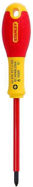 Stanley Fatmax Schroevendraaier Pozidriv VDE PZ1 X 100mm – 0-65-418