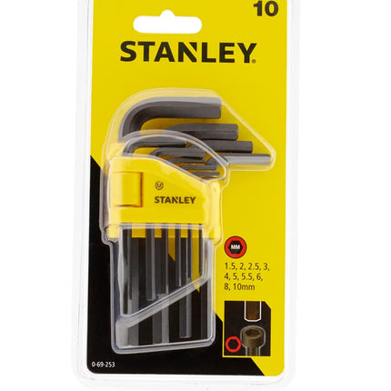 Stanley Stiftsleutelset 10 DLG 1,5-10mm – 0-69-253