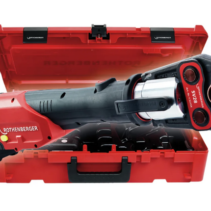 ROTHENBERGER ROMAX 4000 ACCU PERSMACHINESET -SV15-SV22-SV28MM,ACCU 18V 4AH,LADER
