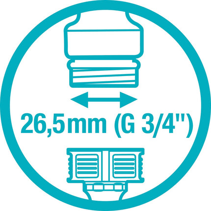 Gardena Kraantule 3/4" " - 26,5mm Plastic - 18201-20 – 4078500056380