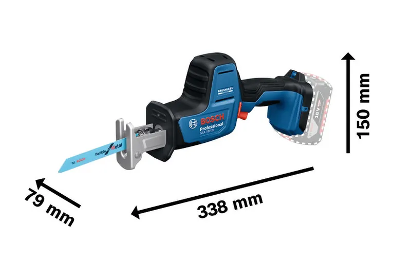 Bosch GSA 18V-24 Accu Reciprozaag - 06016A5101