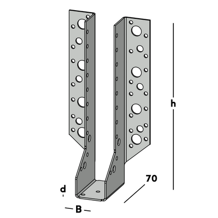 GB Raveeldrager Zwaar 500/38x231mm - 0782075.0020