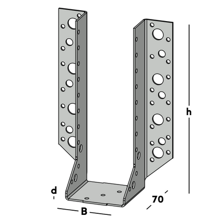 GB Raveeldrager Zwaar 500/71x214mm - 0786505.0020
