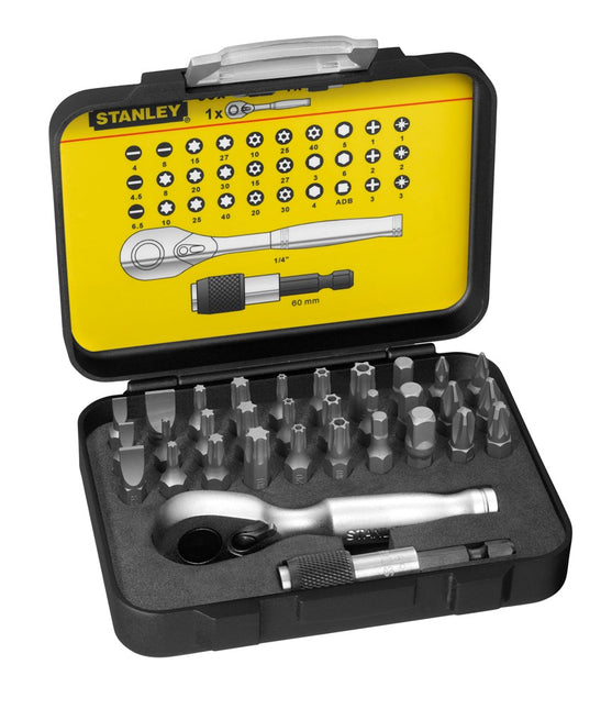 Stanley Bitset Expert PRO 1/4" - Ratelsleutel (32 Delig) – 1-13-904