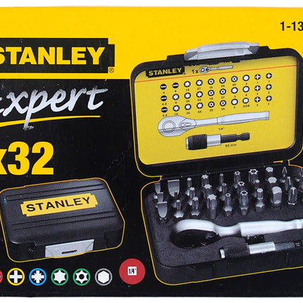 Stanley Bitset Expert PRO 1/4" - Ratelsleutel (32 Delig) – 1-13-904