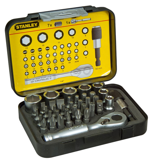 Stanley Bitset Expert PRO 1/4" - Ratelsleutel (40 Delig) – 1-13-906