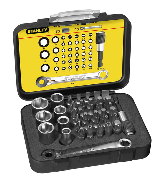 Stanley Bitset Expert PRO 1/4" - Ringsteeksleutel (40 Delig) – 1-13-907