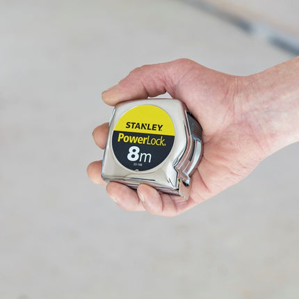 STANLEY ROLBANDMAAT POWERLOCK 8M - 25MM