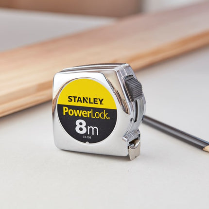 STANLEY ROLBANDMAAT POWERLOCK 8M - 25MM