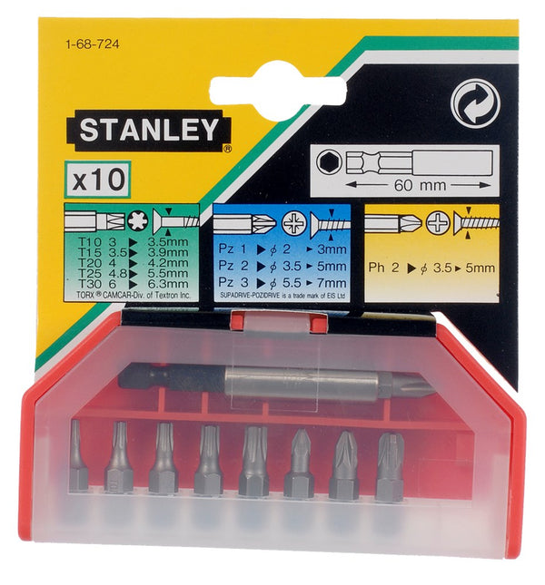 Stanley Assortiment BITS 10 Delig – 1-68-724