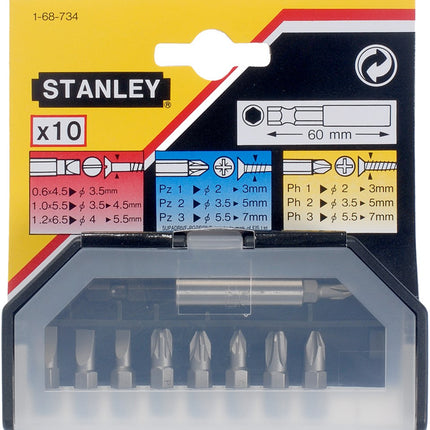 Stanley Assortiment BITS 10 Delig – 1-68-734
