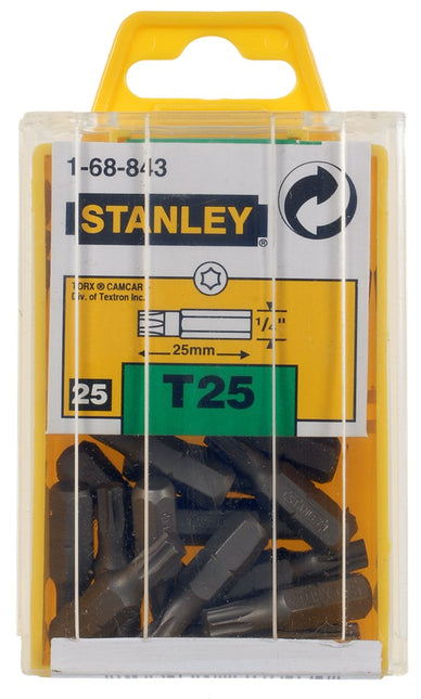 Stanley 1/4" BITS TORX T25 – 1-68-843