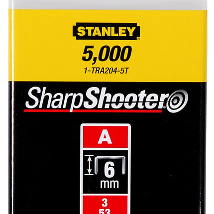 Stanley Nieten 6mm TYPE A - 5000 stuks – 1-TRA204-5T