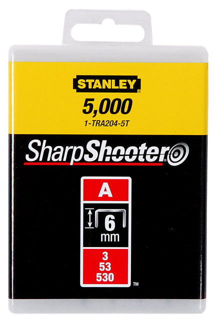 Stanley Nieten 6mm TYPE A - 5000 stuks – 1-TRA204-5T
