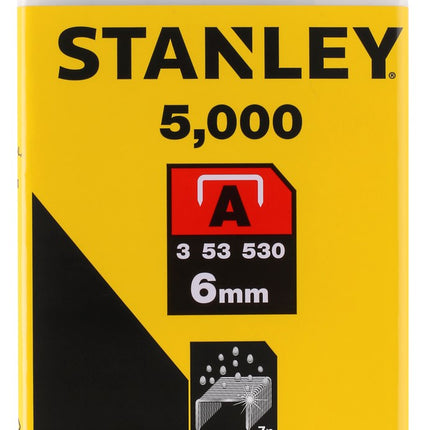 Stanley Nieten 6mm TYPE A - 5000 stuks – 1-TRA204-5T
