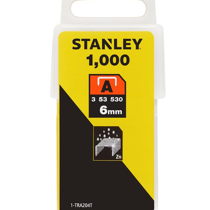 Stanley Nieten 6mm TYPE A - 1000 stuks – 1-TRA204T
