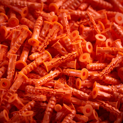 SPIT NYL PLUG D.6X30 - 2.000 STUKS      IN ECO EMMER - MET KRAAG