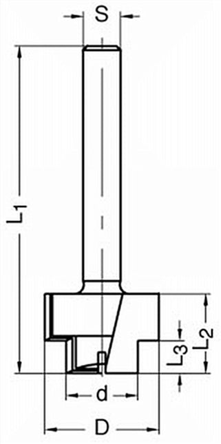 ENT Meerpuntsluitingfrees Getrapt Z=2+1 24.3/15.3mm 7/17mm S8 – 7911363