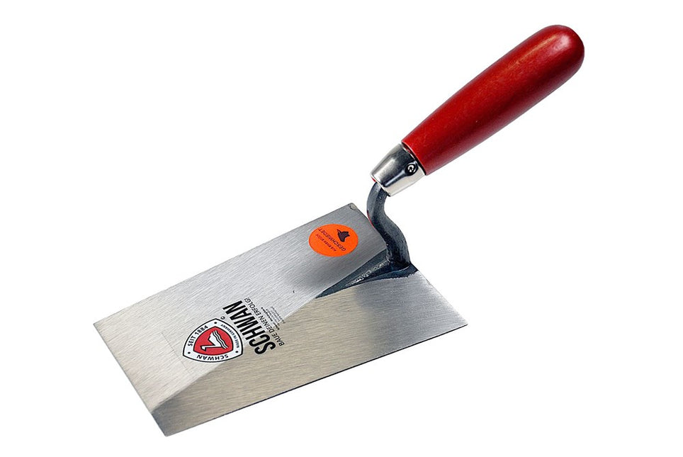 Schwan Stucadoorstroffel 140mm RVS Recht Model – 117514