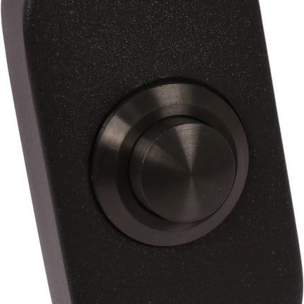 Beldrukker ovaal rvs mat zwart  Oxloc