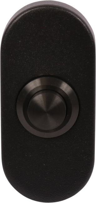 Beldrukker ovaal rvs mat zwart  Oxloc