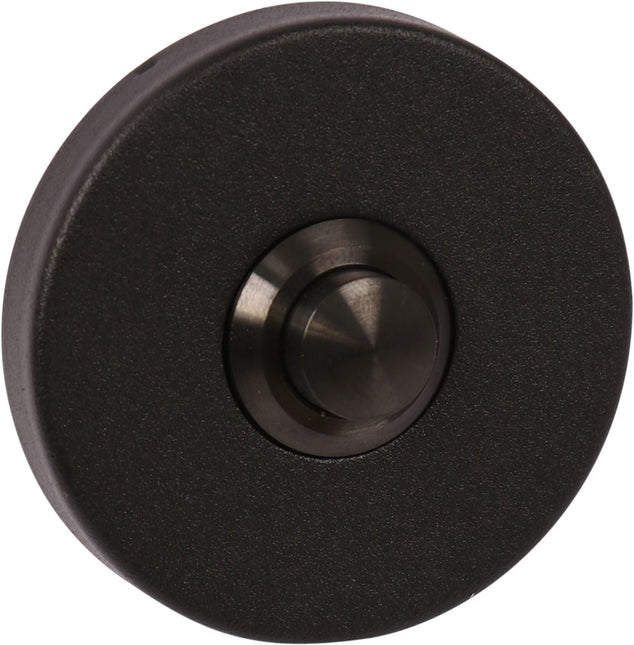 Beldrukker rond rvs mat zwart  Oxloc