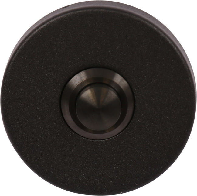 Beldrukker rond rvs mat zwart  Oxloc