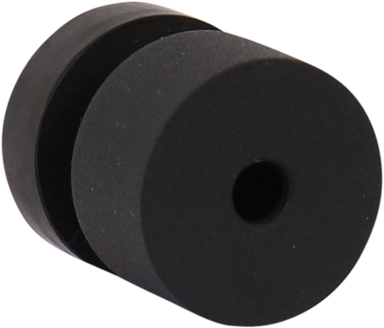 Deurstopper voor wandmontage rvs mat zwart