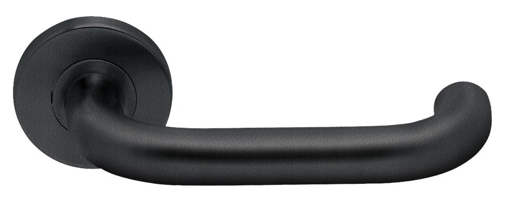 Deurkruk met rozet op stalen onderrozet  Oxloc