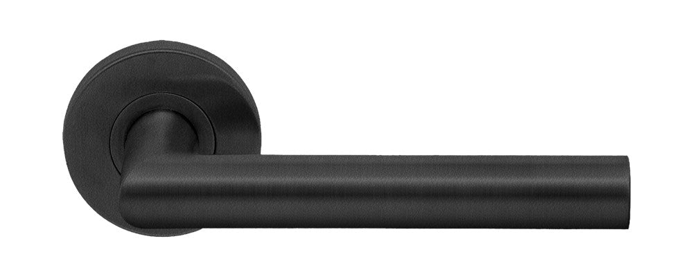 Deurkruk met rozet op stalen onderrozet  Oxloc