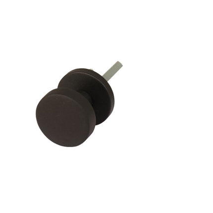 Meterkastknop met blindrozet op stalen onderrozet Oxloc