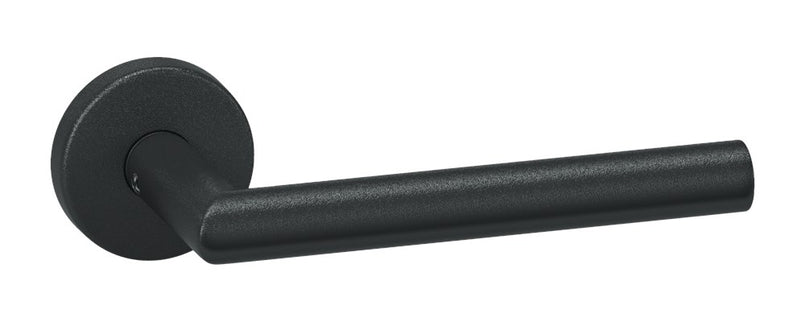 Deurkruk met rozet op kunststof onderrozet  Oxloc