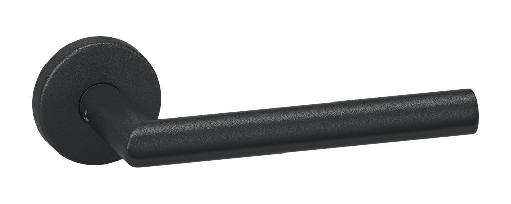 Deurkruk met rozet op kunststof onderrozet  Oxloc