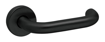 Deurkruk met rozet op kunststof onderrozet  Oxloc