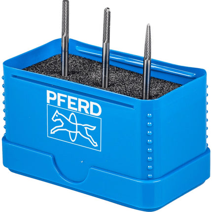 Afbeelding PFERD TOOLS set hardmetalen stiftfrezen voor hoogrendement, vertanding micro SET 1303 MICRO 3TLG