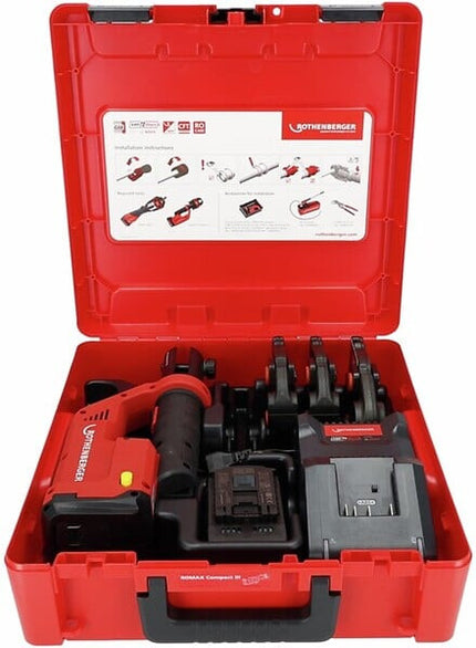 Rothenberger ROMAX COMPACT III SET TH16-20-26,2AH,EU AMP - 1000004280