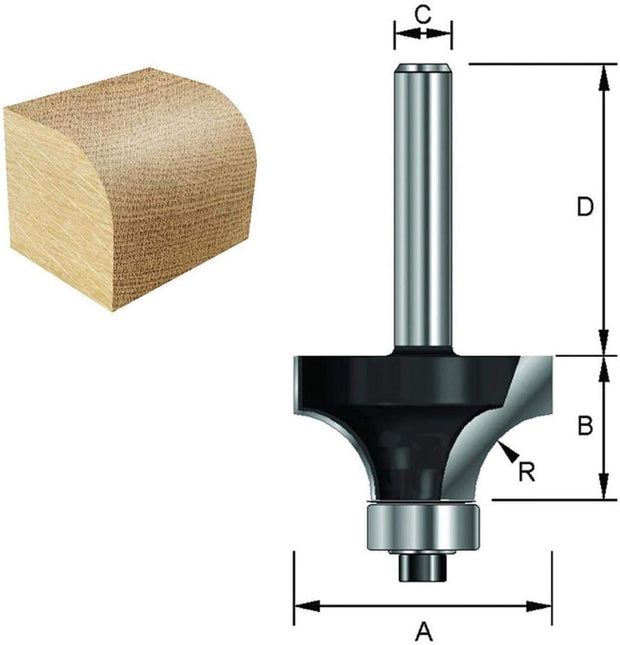 ENT Afrondfrees R=9,5MM+LAGER D=8 – 7914294