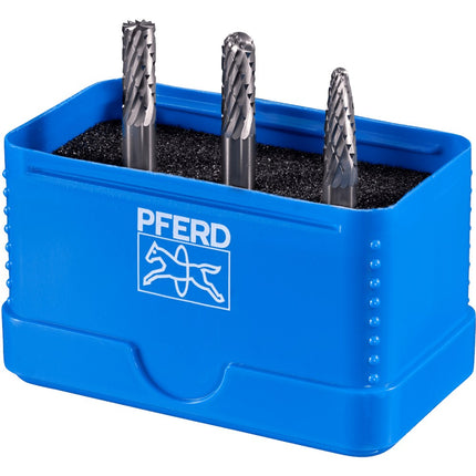 Afbeelding PFERD TOOLS set hardmetalen stiftfrezen voor universeel gebruik, vertanding 3 plus SET 1505 Z3P 3TLG