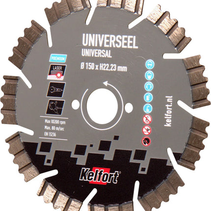 Diamantzaagblad universeel Kelfort