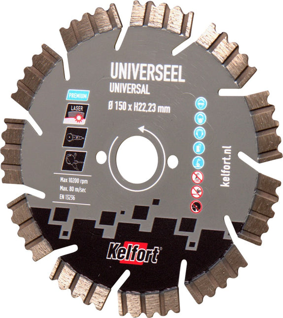 Diamantzaagblad universeel Kelfort