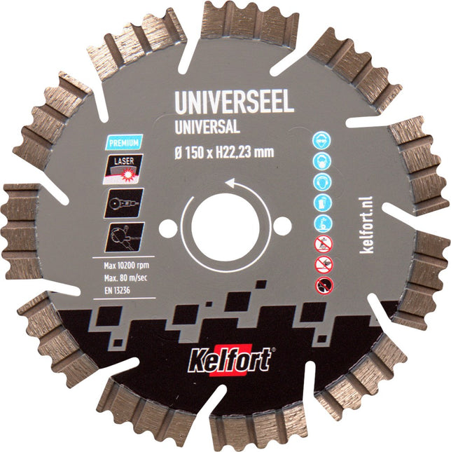Diamantzaagblad universeel Kelfort